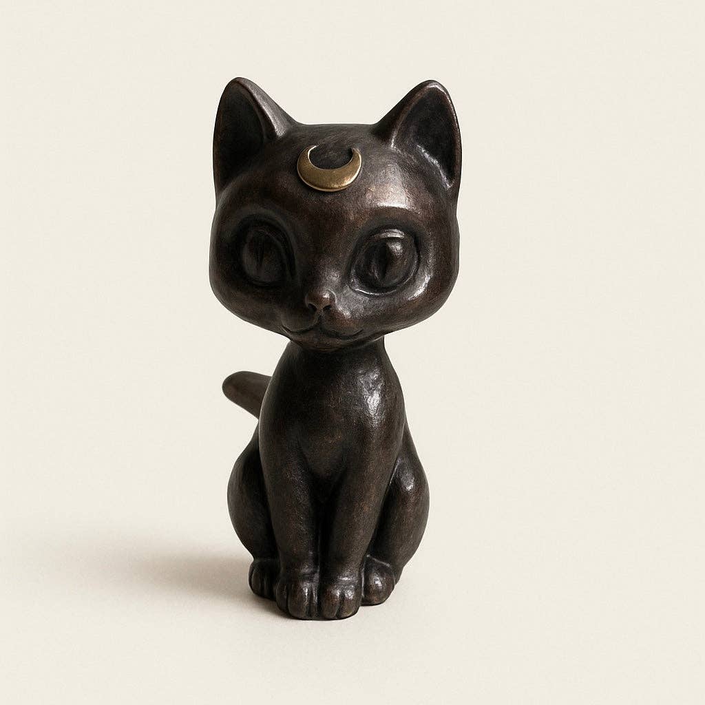 Light Breeze Candle Co. - Vente Figurine décorative - Figurines de chat en pierres précieuses artisanales Pierres spirituelles pour la décoration intérieure3