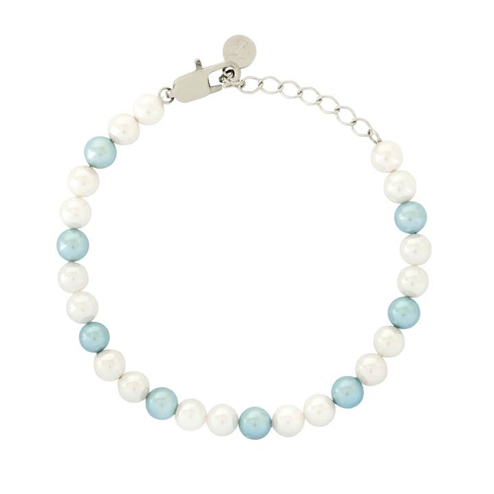 Twistedpendant – Engroshandel Perlearmbånd – Blå perle armbånd