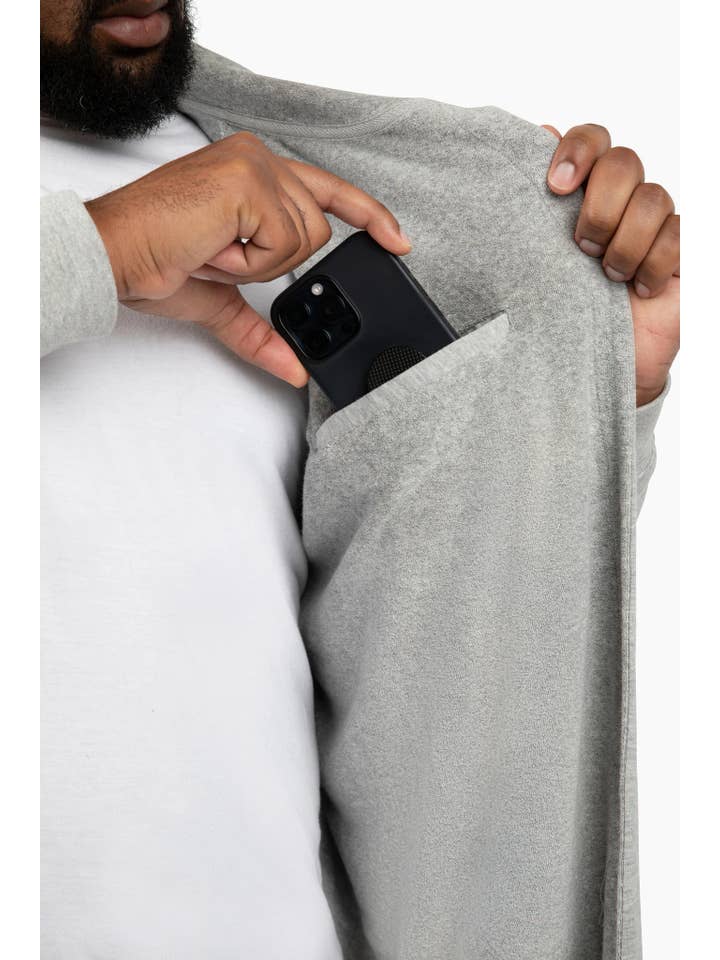 DudeRobe - Venta al por mayor Bata - Hombre - DudeRobe - Albornoz Cómodo para Hombre8