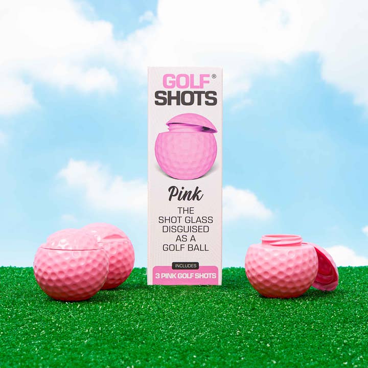 Pink Golf Shots® - Golf Ball Shaped Shot Glass for wholesale by Sport Shots