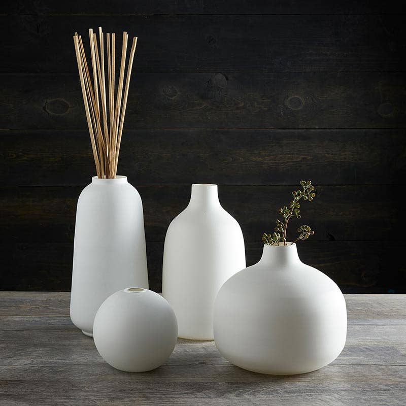 47th & Main (Creative Brands) - Vente Vases - Vase tubulaire blanc mat - Grand1