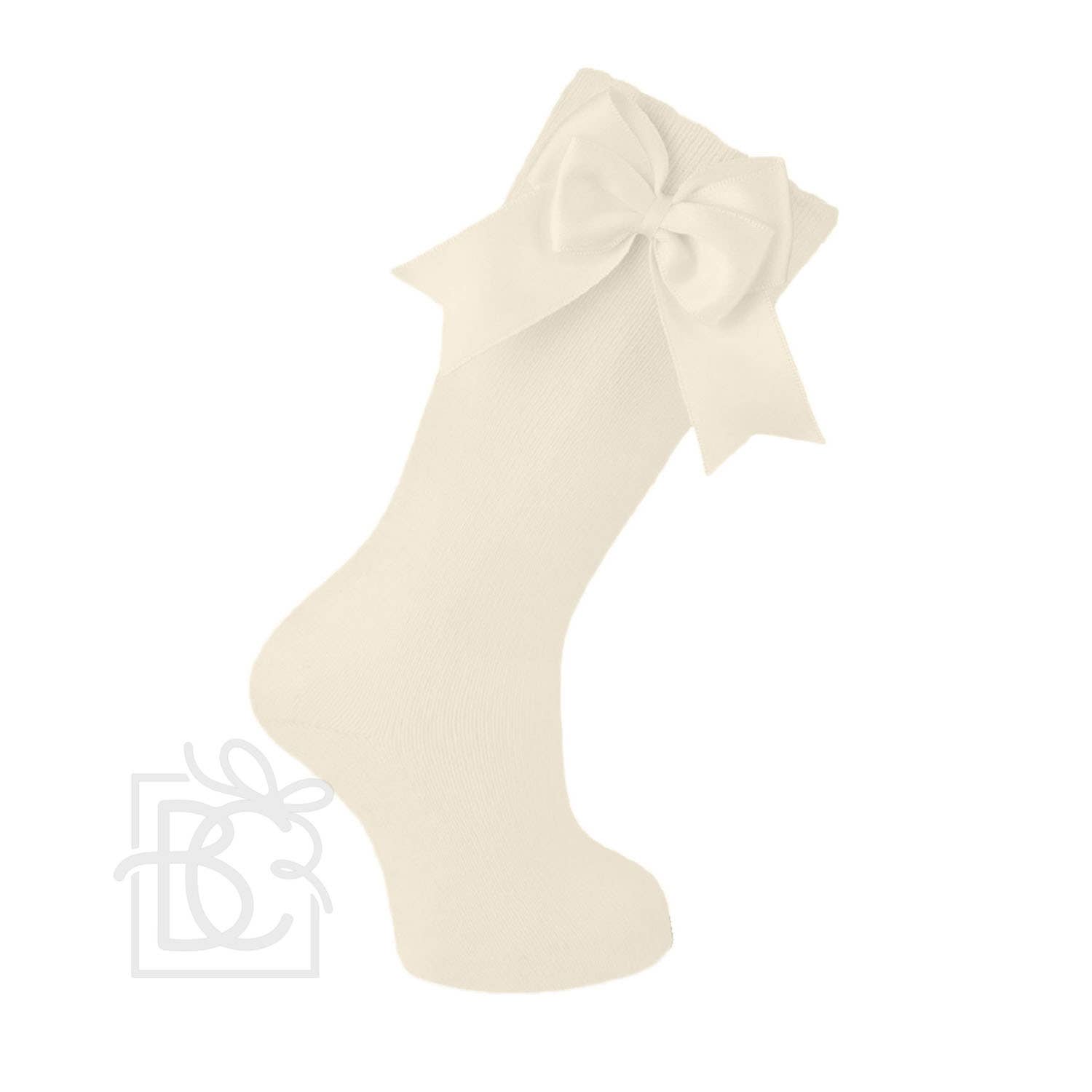 Carlomagno - Wholesale Socks - Kids - Cotton Knee Socks With Double Bow10