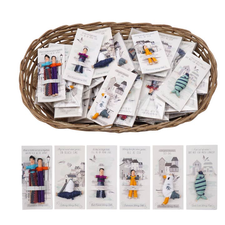 CGB Giftware - Wholesale Doll - Kids - Harbour House 6 Assorted Worry Dolls 60pcs In Display