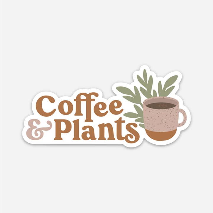 The Anastasia Co - Wholesale Sticker - Coffee & Plants Sticker1