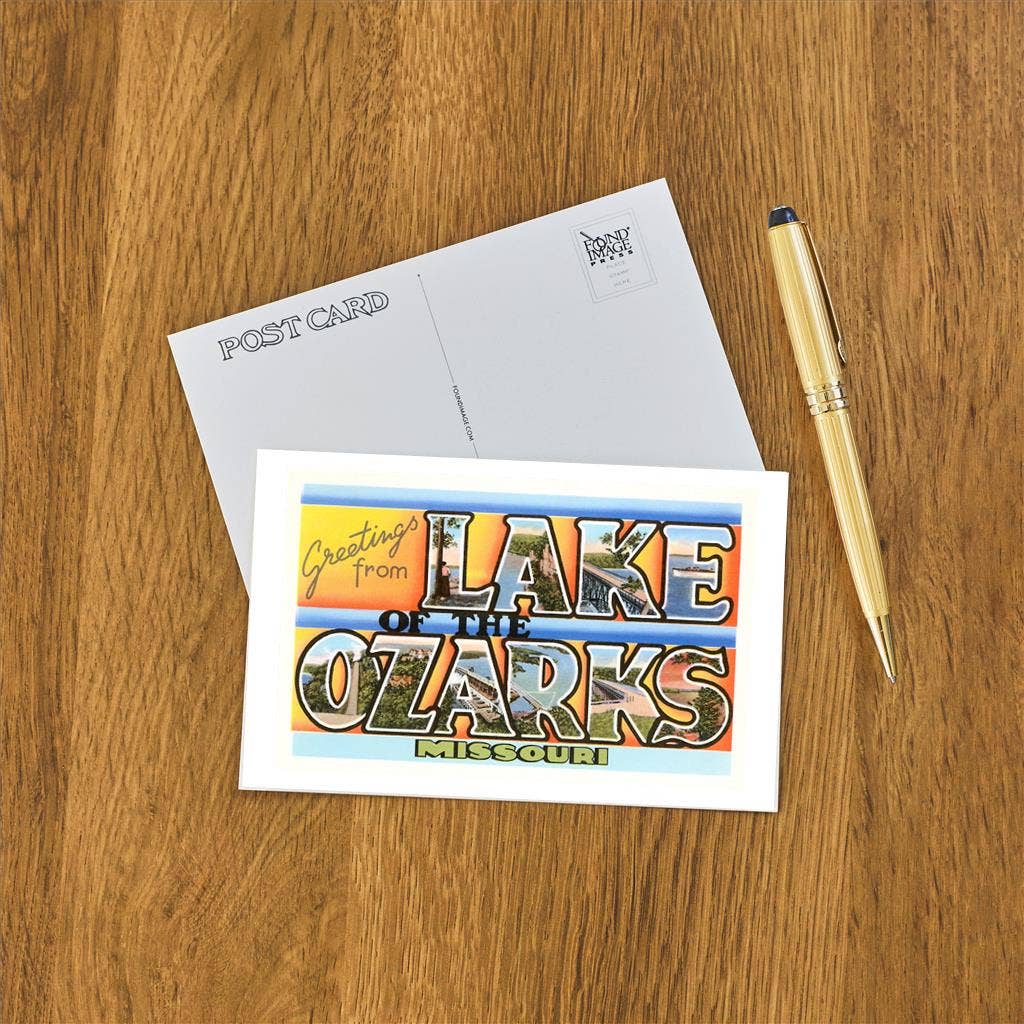 Found Image Press - Vente Cartes postales - Carte postale MO-287 Salutations du lac des Ozarks1