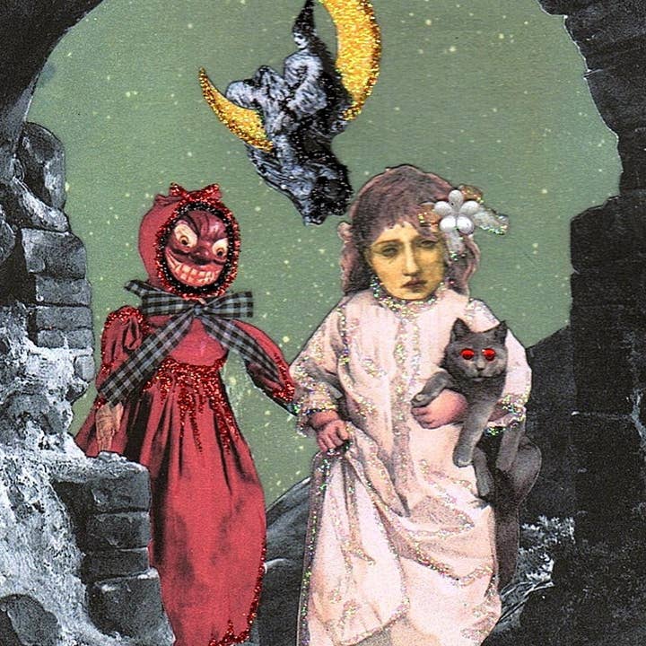 Erica DiPaolo Designs - Wholesale Everyday Greeting Card - Haunted Dolls Card, Spooky Kids Card
