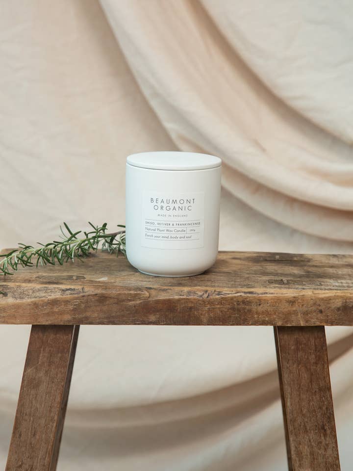 Citrus, Amber, Eucalyptus and Cedar 280g Candle - 6 Pack for wholesale by Beaumont Organic