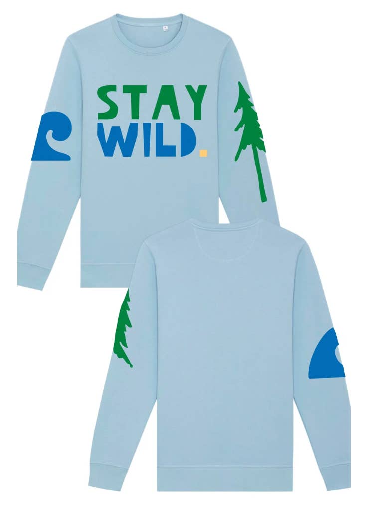 Cabana Club California - Wholesale Graphic Sweatshirt - Unisex - Stay Wild crewneck