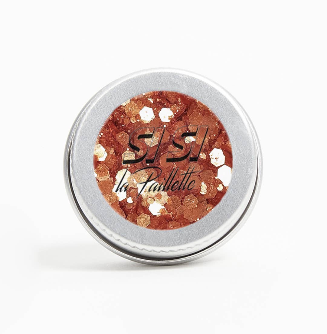 SI SI LA PAILLETTE - Vendita all'ingrosso Glitter/Illuminante corpo - Glitter color rame per baffi