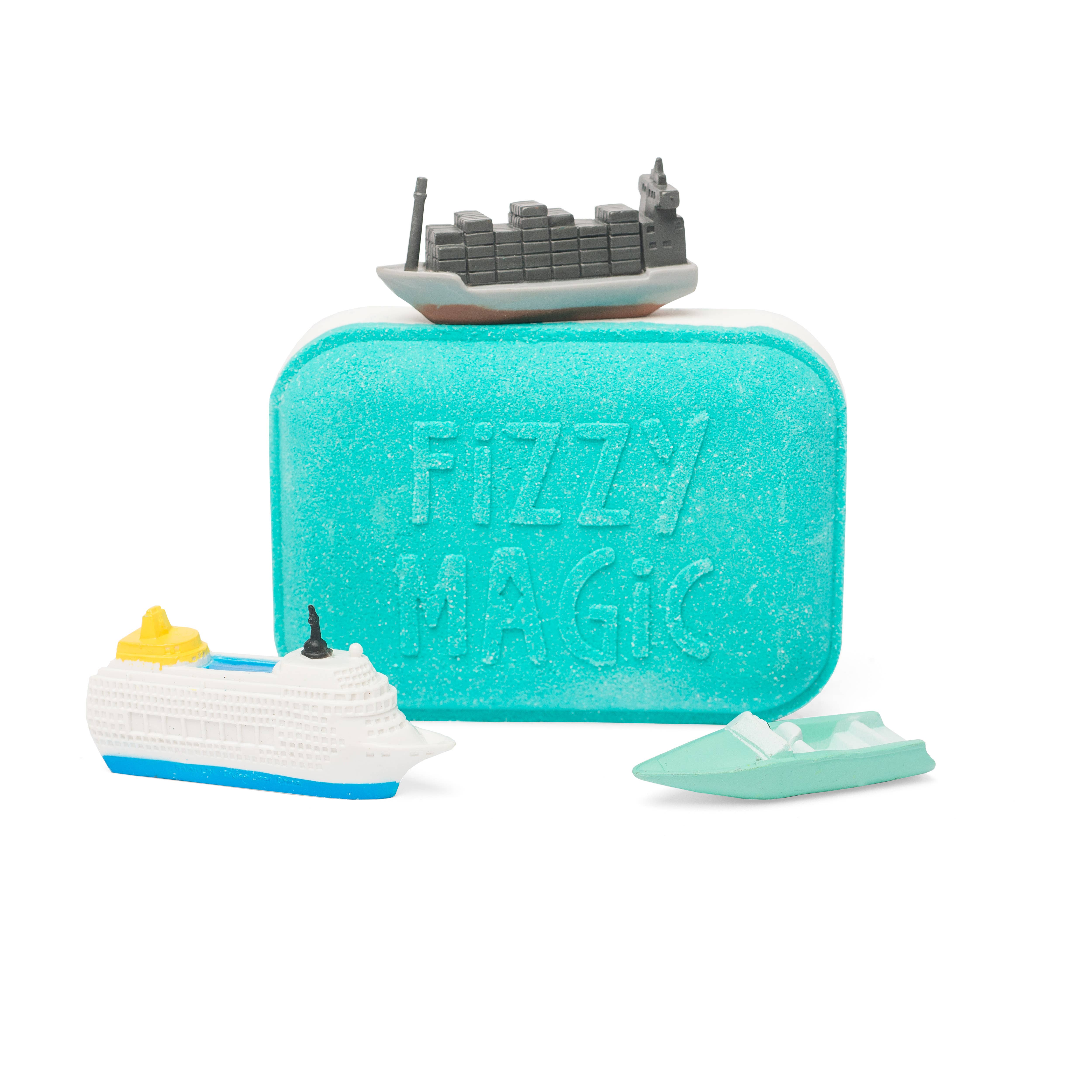 Purposeful Bliss - Fizzy Magic - Wholesale Bath Bomb/Fizz - Kid's Bath Bombs, Boat Surprises Mix8