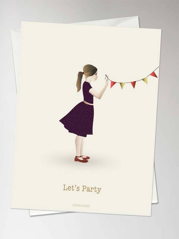 LET'S PARTY - carte de vœux pour la vente par ViSSEVASSE