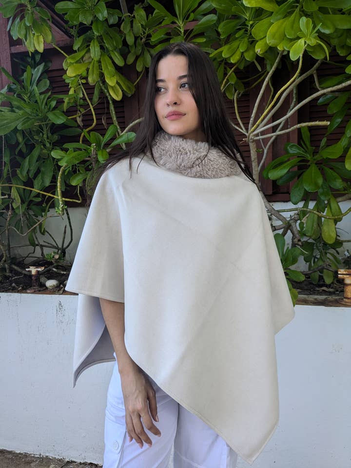 Suede Poncho for wholesale by Dorado Accessories
