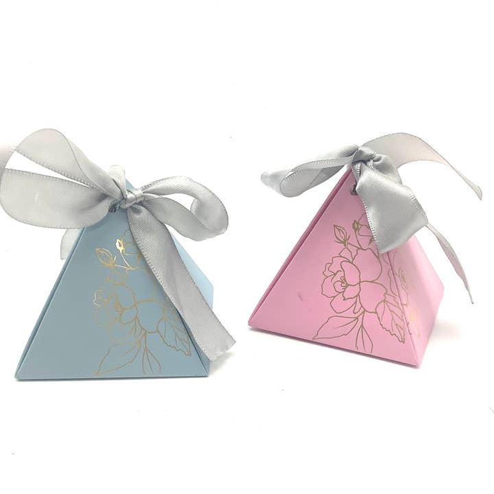 Elegant Gold Roses Box with Black Tea and Roses Party Favors for wholesale by All Little Cute Things