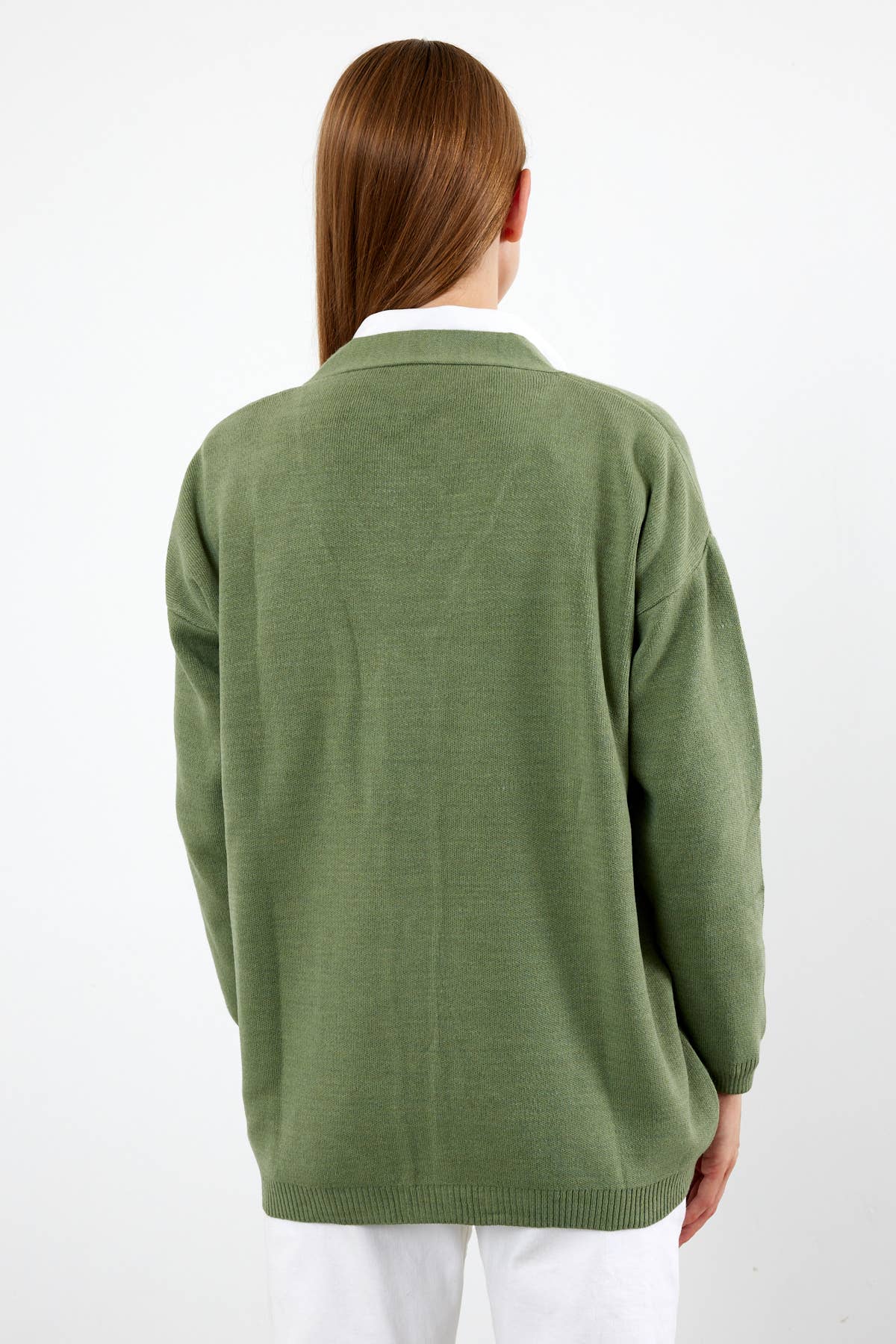 VAV NEW YORK - Wholesale Cardigan - Women's - Women's Solid Color Mid-Length Knit Cardigan Oversized Solid16