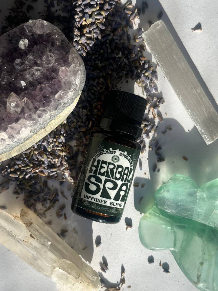 Herbal Spa Essential Oil Diffuser Blend for wholesale by Wonderlust Botanicals