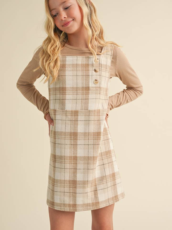 heart and arrow - Wholesale Dress – Kids - TWEEN KIDS GIRLS PLAID SHEATH DRESS (7-12) 3