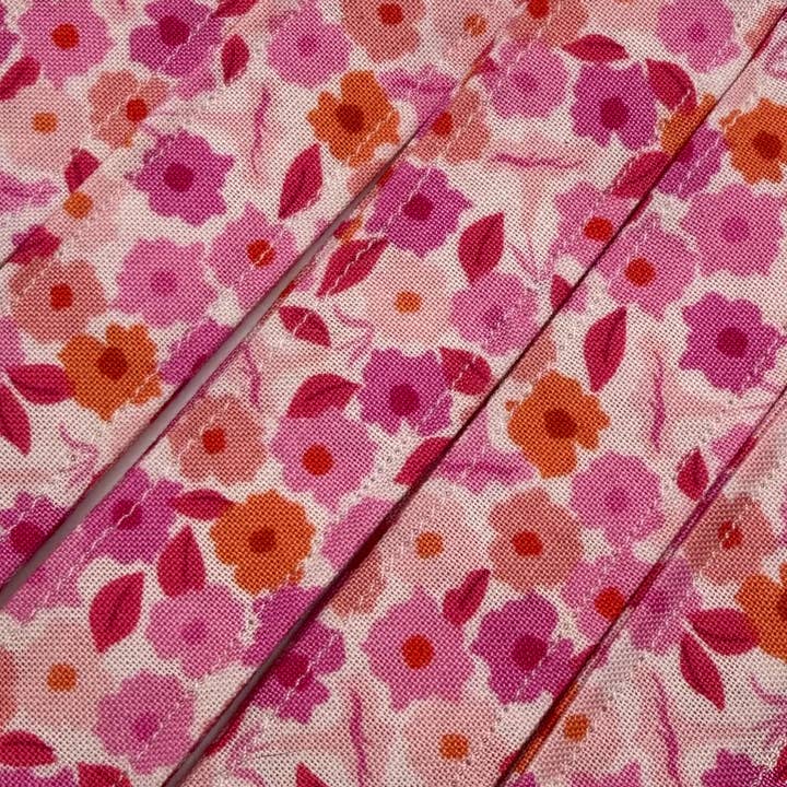 Pink and Orange Floral Wristlet/Lanyard for wholesale by The Lanyard Boutique