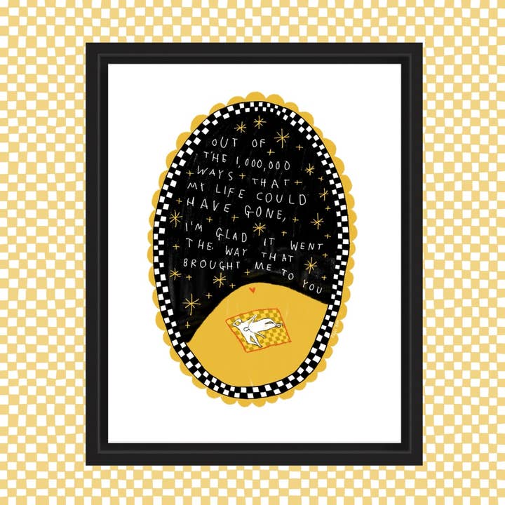 OUT OF THE 1,000,000 WAYS Art Print for wholesale by RANI BAN CO