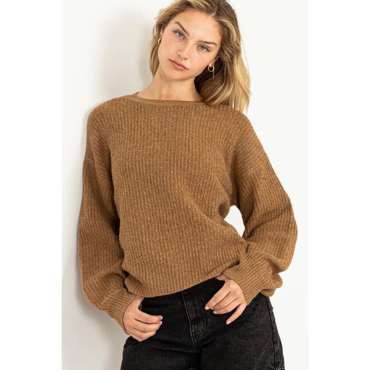 HYFVE - Wholesale Knit Sweater - Women's - DZ23F042-Crew Neck Sweater