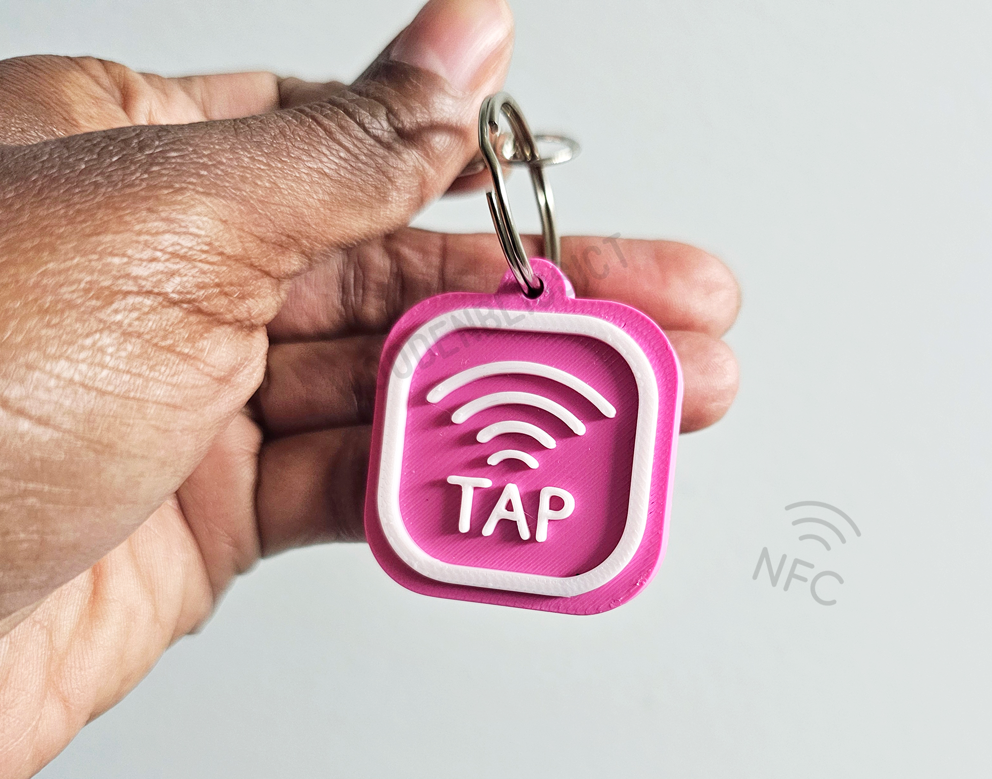 WoodenBlissICT - Wholesale Keychain - Unisex - NFC Enabled Logo Keychain, Digital Social Media Keychain1