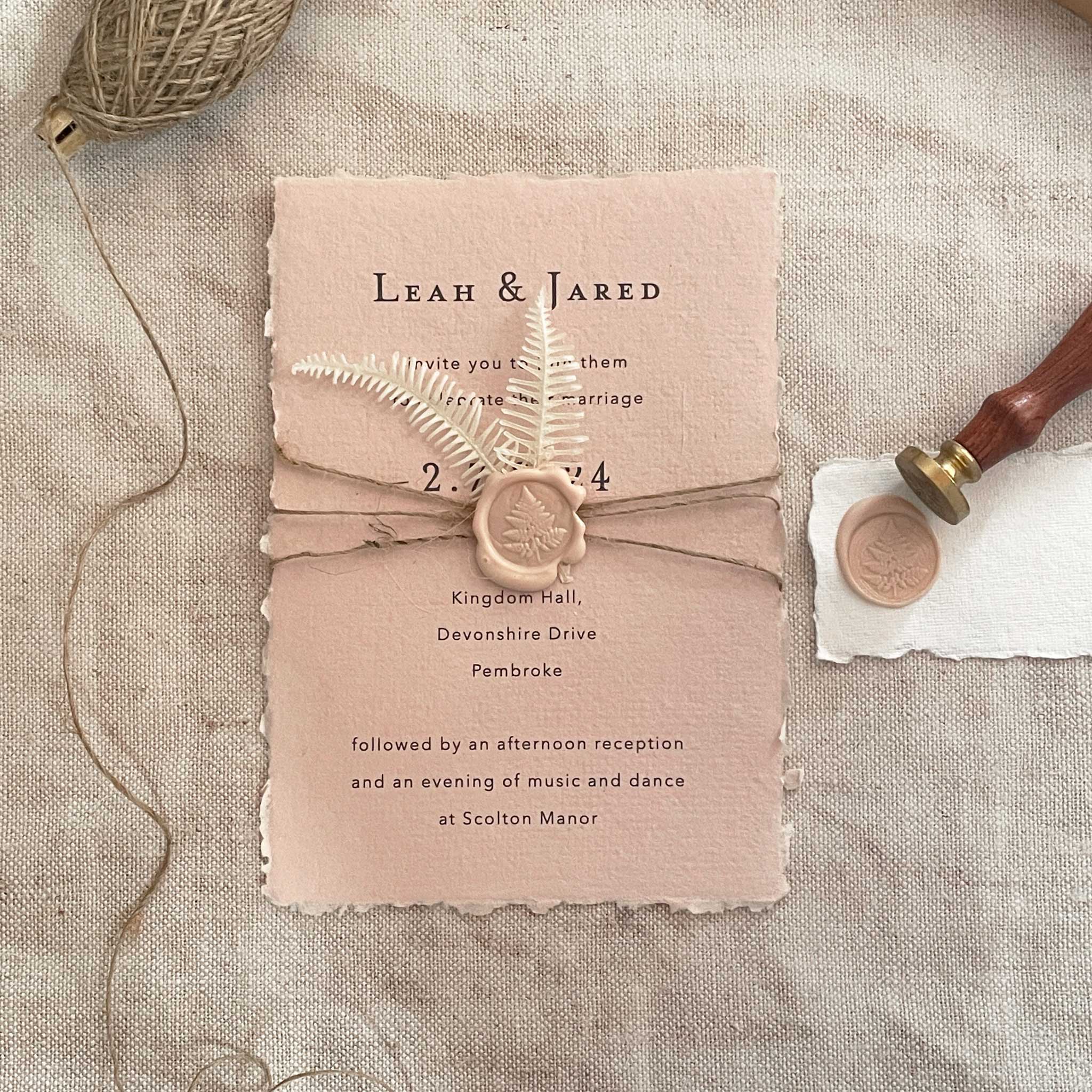 The Natural Paper Company - Wholesale Painting Paper - Blush Handmade Paper | Pack of 5 | Recycled Cotton Rag Paper4