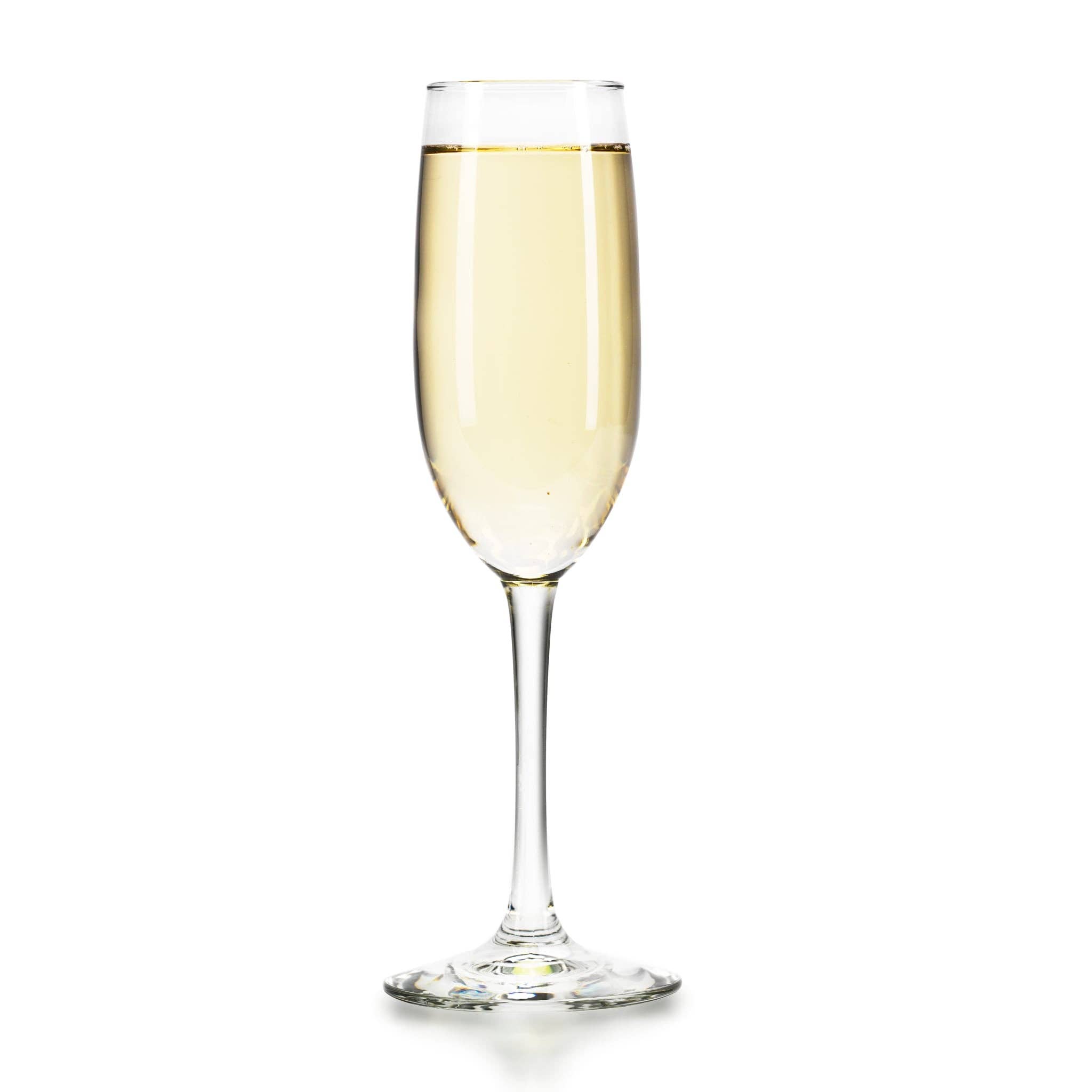 Libbey - Wholesale Champagne Flute - Libbey Entertaining Essentials Flute Glasses, 8 ounce, Set of 64