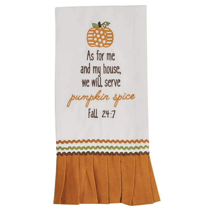 Pumpkin Spice Decorative Dishtowel for wholesale by Split P