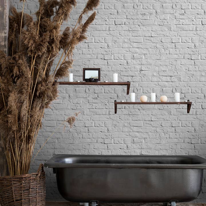 Vit tegel självhäftande tapet, modern avtagbar väggmålning för wholesale av SimurgWallArts