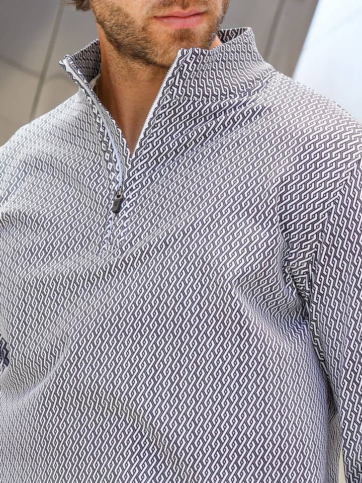 USA Palm - Wholesale Sweatshirt - Unisex - Cloud 1/4 Zip22