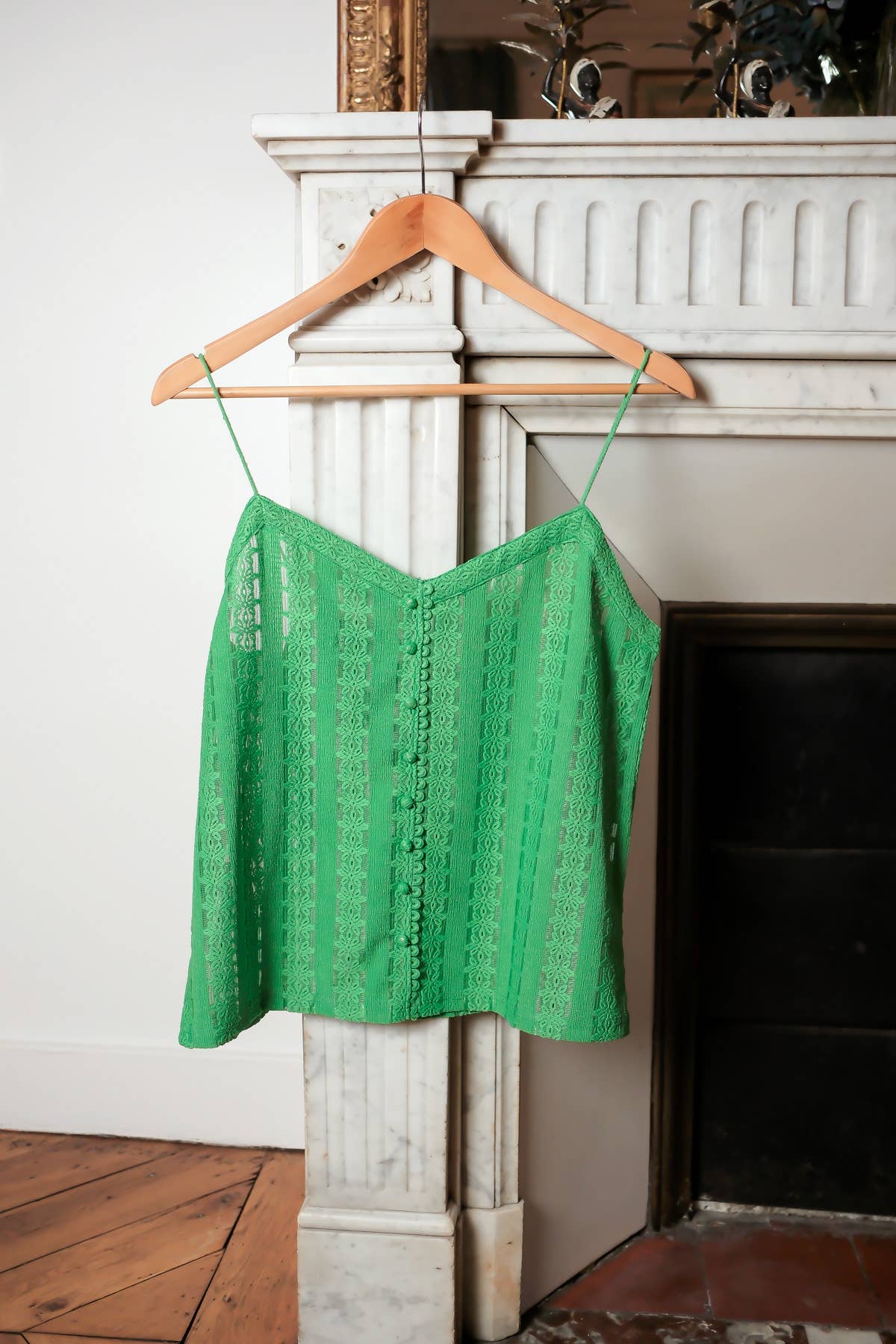 LOVIE & CO - Vente Chemisier – femme - Top caraco à dentelle - 4825T-LEAH9