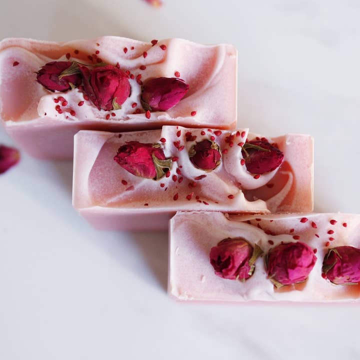 Raw Blossom - Wholesale Bar Soap - Wild Rose Artisan Soap Bar