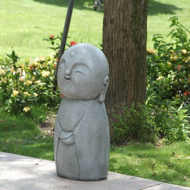 Hi-Line Gift Ltd. - Wholesale Outdoor Ornament/Decor - Smiling Lucky Japanese Jizo