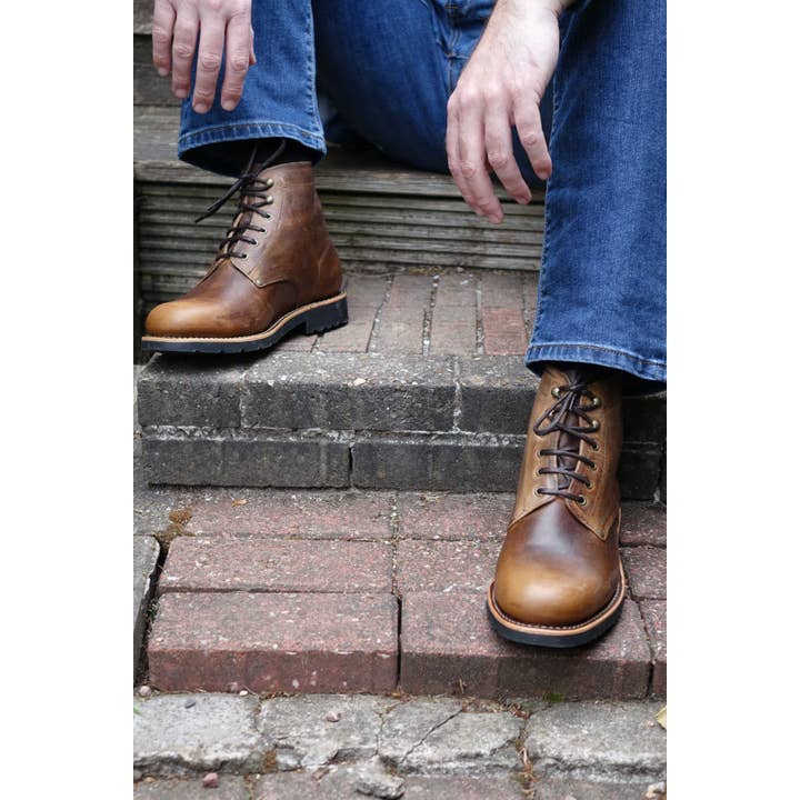 By The Mountain - Portuguese Handmade Footwear - Wholesale Combat/Military Boots - Men's - Triglav Leather Lace-up Boots1