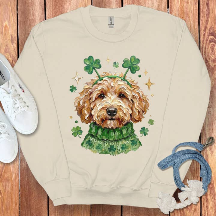 Lucky Cavapoo Sweatshirt for wholesale by Puppy Jo