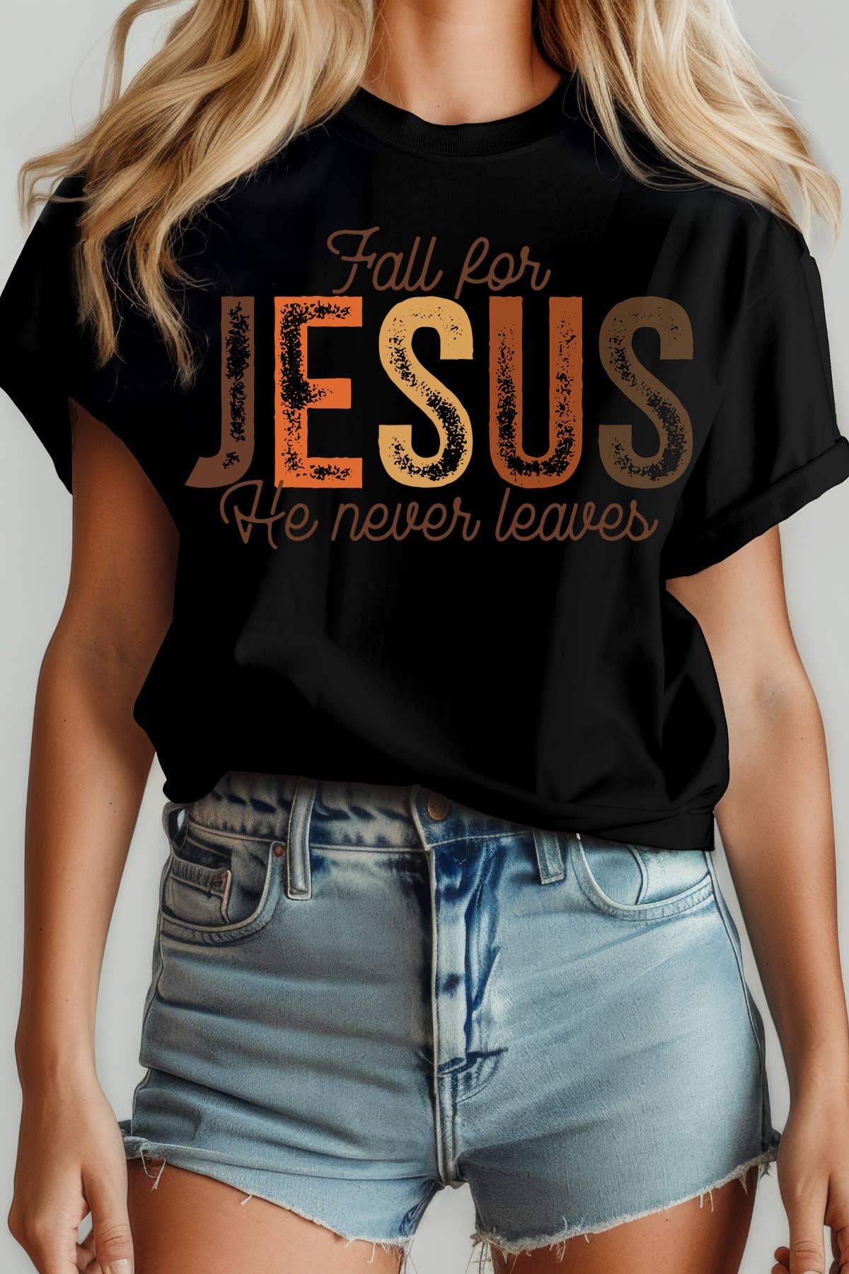 Amused by Blue - Wholesale Screen printed t-shirt – Women′s - Women Religious Graphic Print Short Sleeve Top