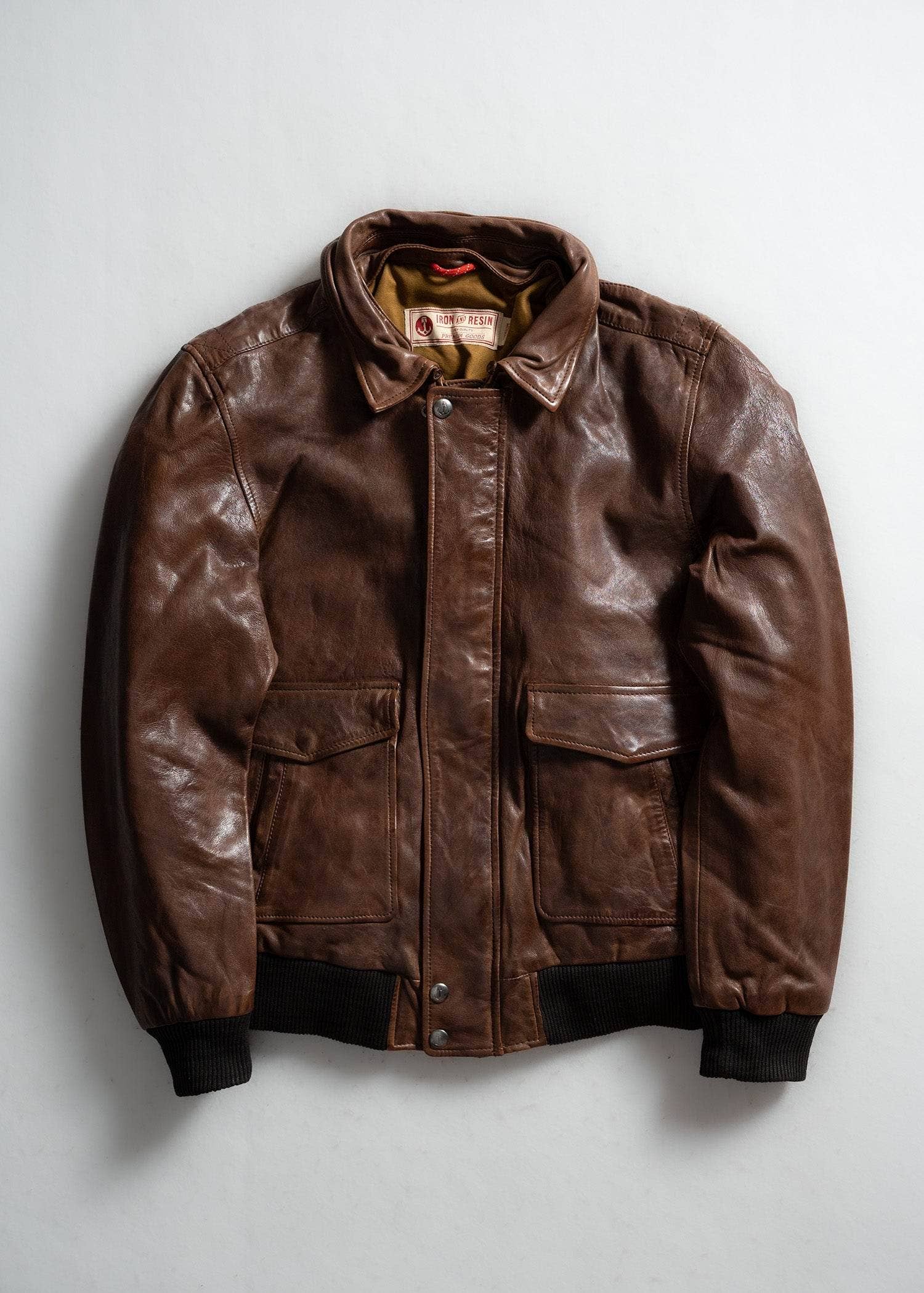 Iron & Resin – wholesale Leather jacket – Men′s – Hanson Cow Leather Jacket1