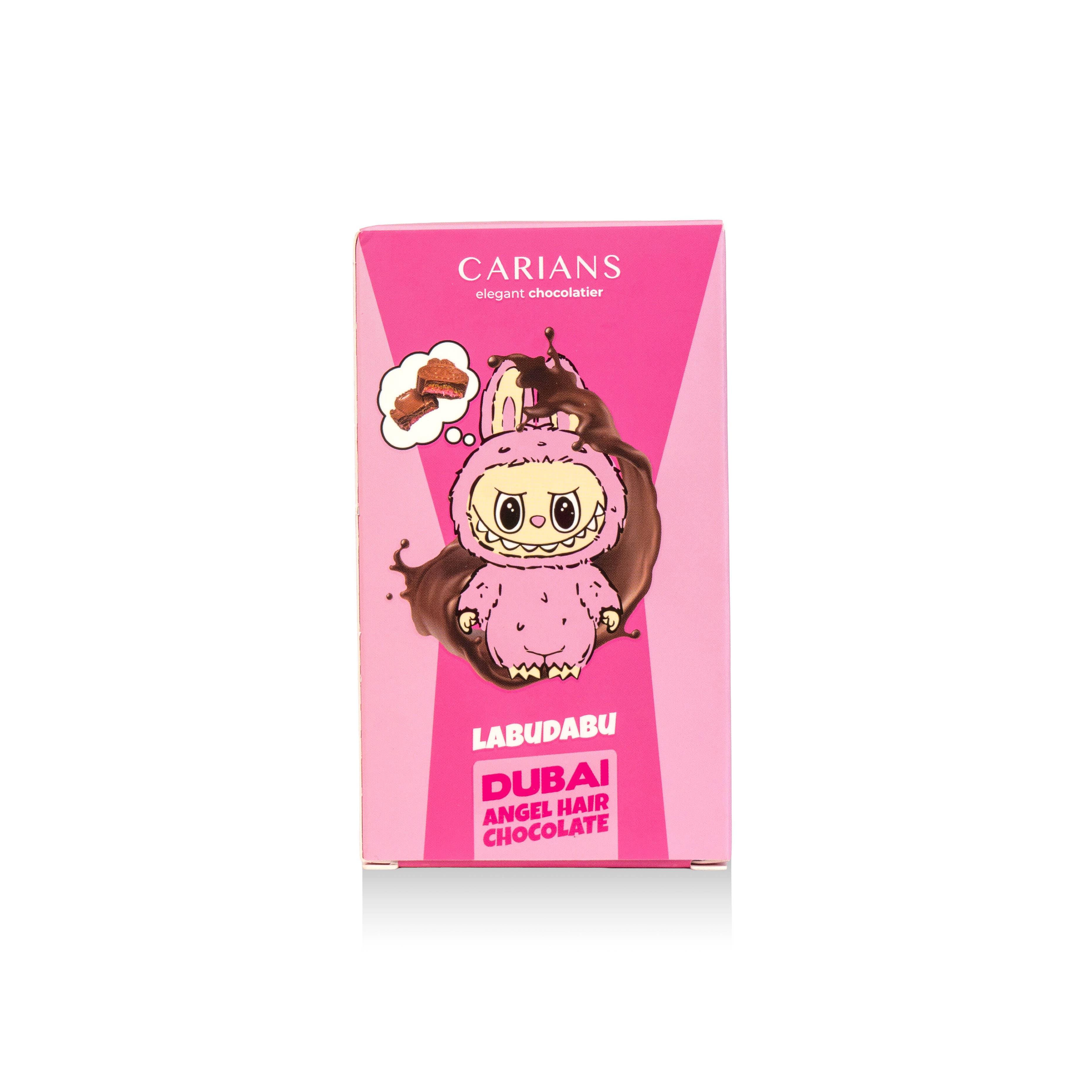 Carian's Bistro Chocolates - Wholesale Chocolate Bar - Cartoon Angel Hair Dubai Chocolate Bar - Pink Cotton Candy 3