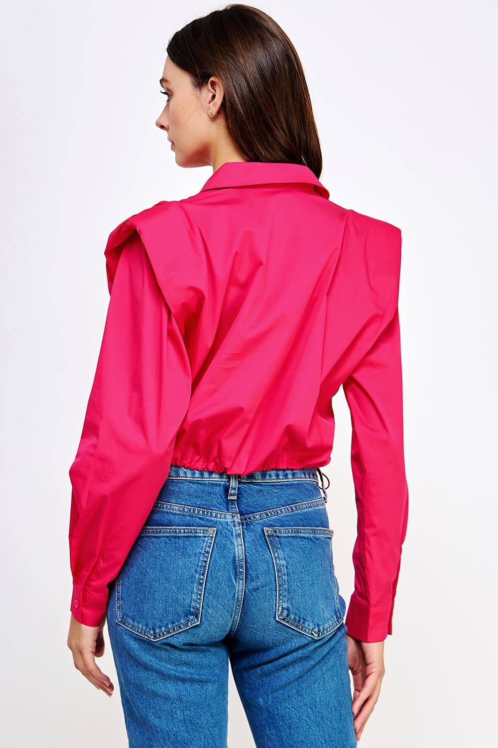 Strut & Bolt – Engroshandel Skjorte med buttondown – til kvinder – Skulderpude Button Down Poplin skjorte15