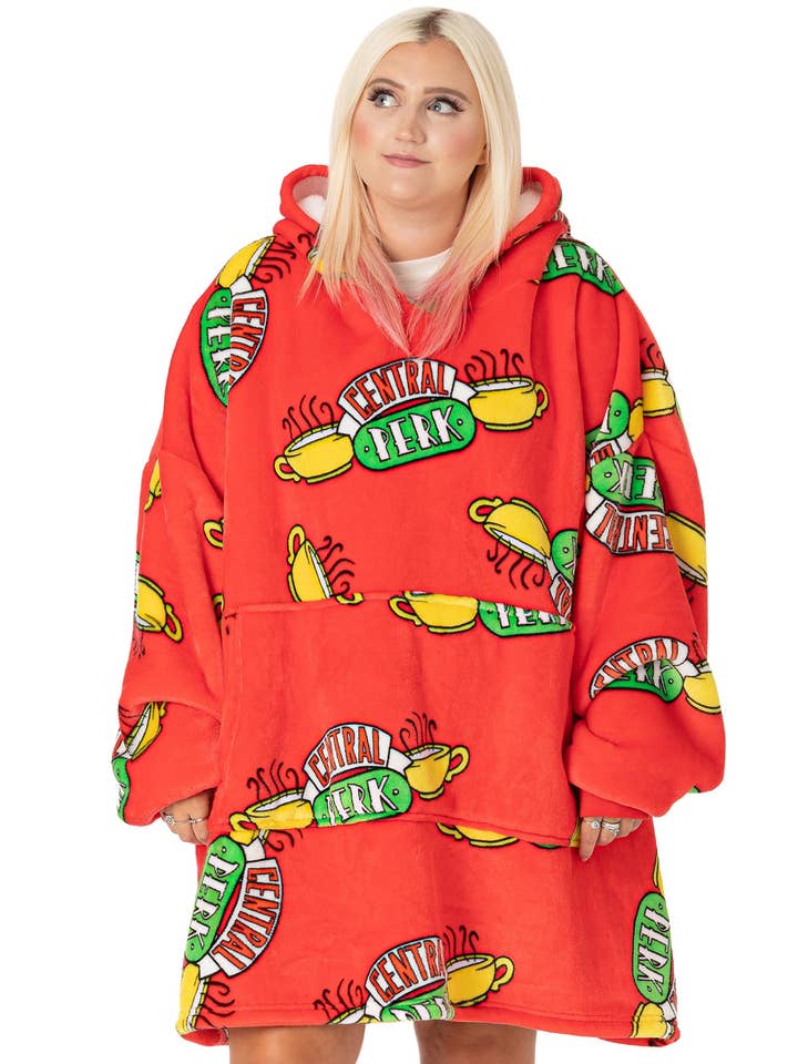 Amis Unisexe Rouge Logo Central Perk Sweat à Capuche Couverture pour la vente par Vanilla Underground