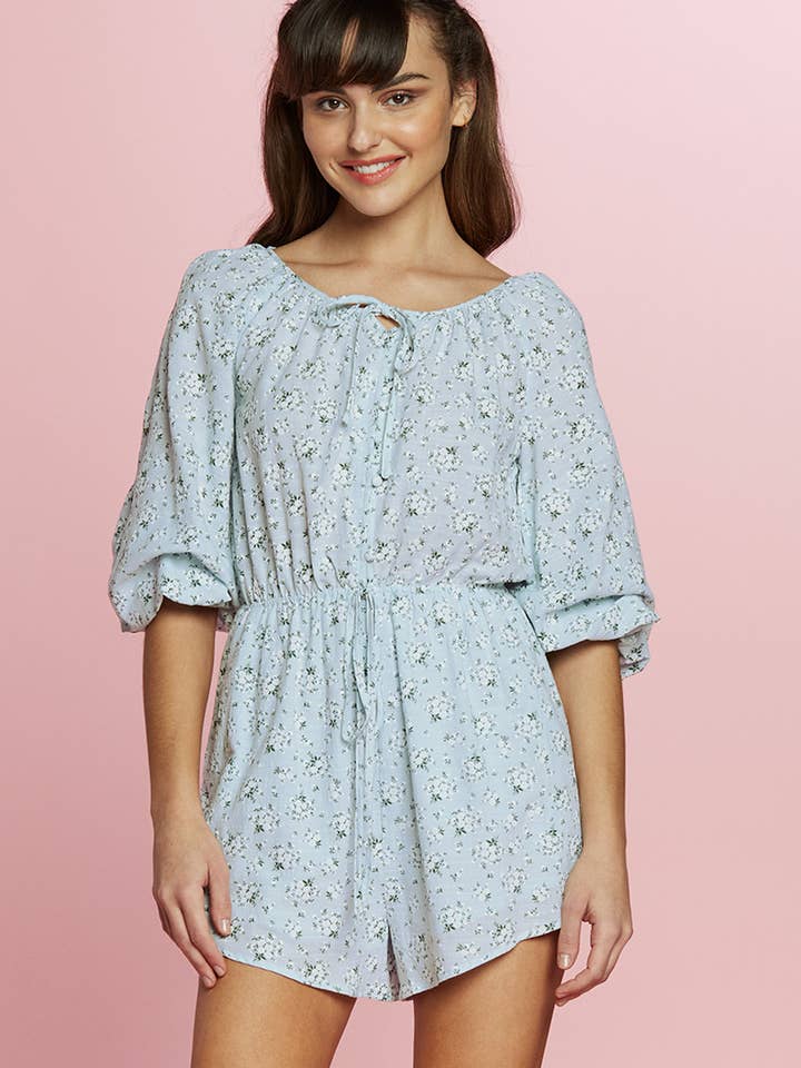 Bomuld Bonde ærmer Romper P50003 for engroshandel hos Petal Dew