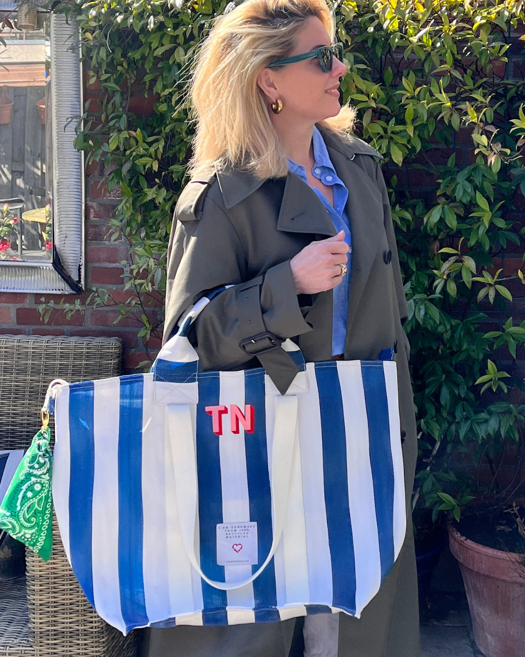 Noordstar Goods - Wholesale Tote Bag - Women's - Alles past tas Zwart & Beige Gemaakt van gerecycled nylon3