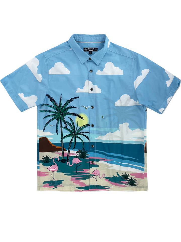 Herreskjorter fra Hawaii Vævede Skjorter Knap-ned --ALLISON for engroshandel hos Islandhaze