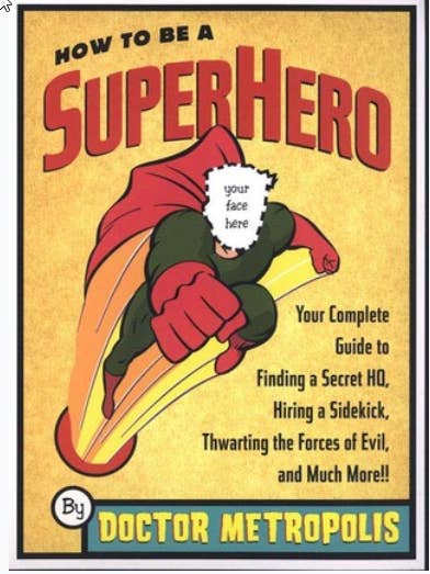 SUPER-HERÓI - COMO SER UM SUPER-HERÓI Livro do Doutor Metropolis por atacado de Real Retro