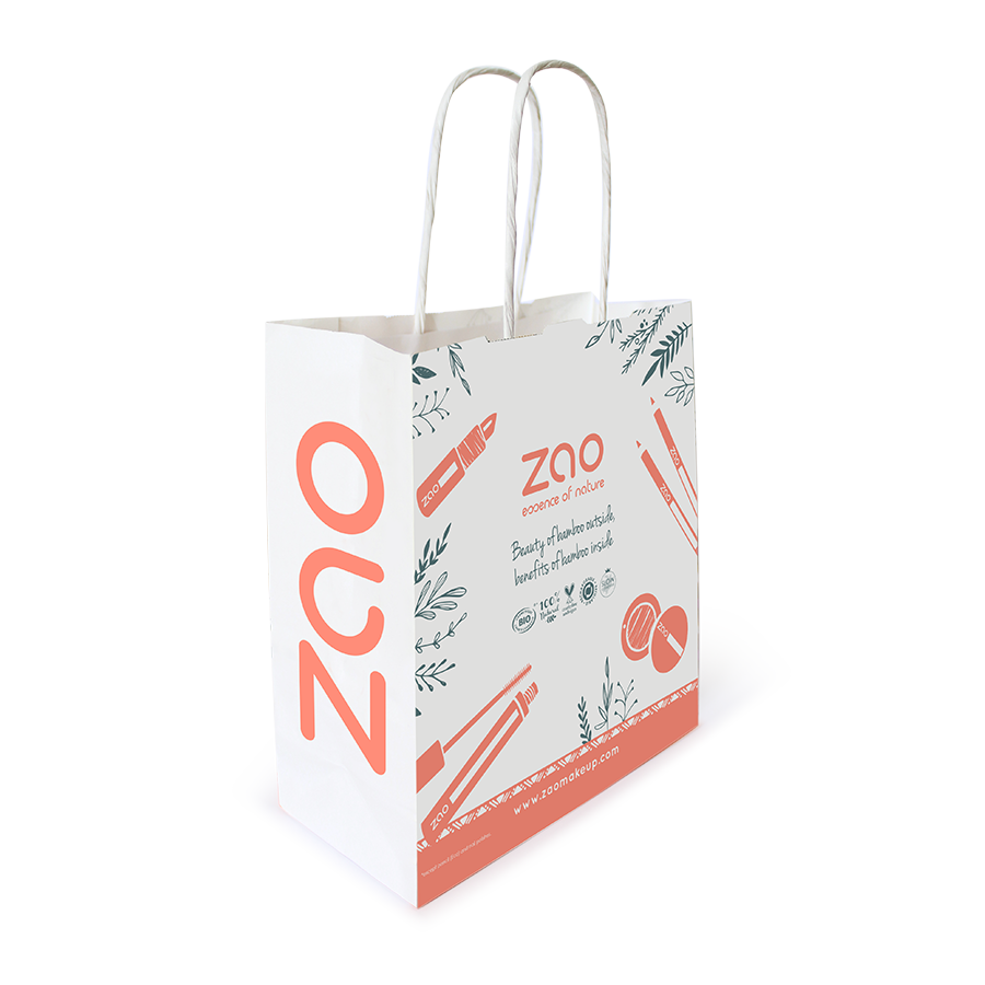 Zao Organic Make-up - Wholesale Gift Bag - Sacchetto di carta ZAO 18* 8* 230