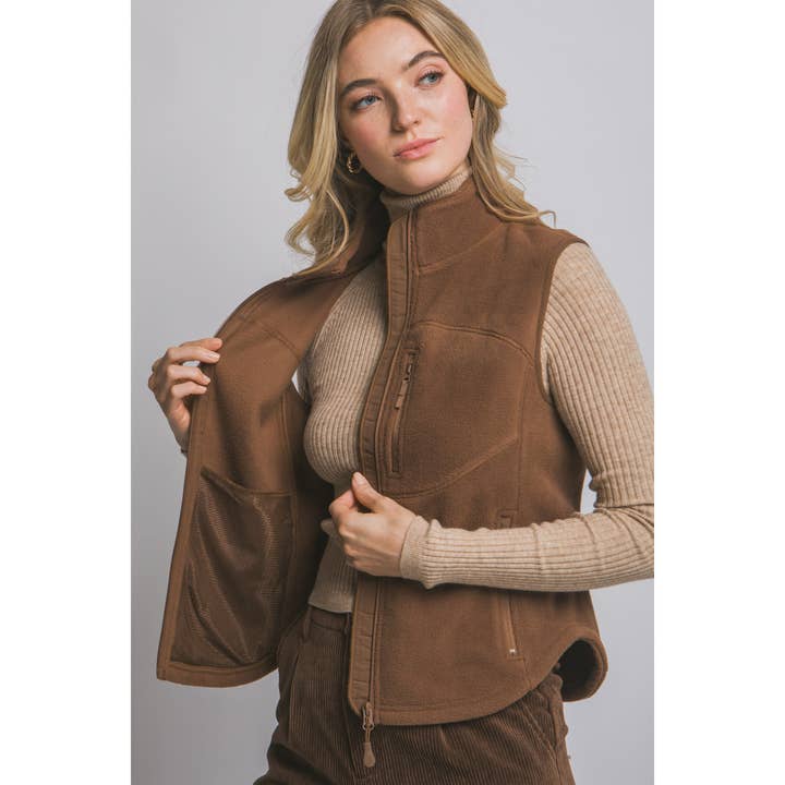 Timeless - Wholesale Outerwear Vest - Women's - Fleece Zip Up Vest18
