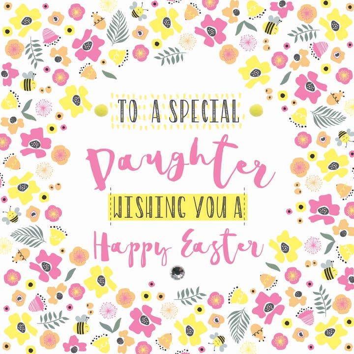A uma Filha Especial Desejo-lhe uma Feliz Páscoa, Feito à Mão por atacado de The Handcrafted Card Company