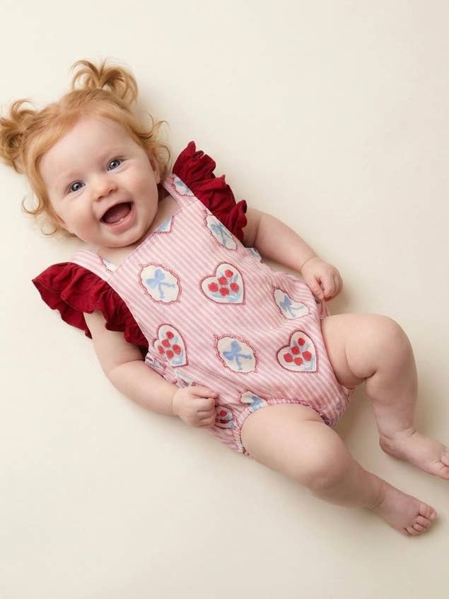 Rose & Bow | Daywear Ruffle Romper for wholesale by Annie Bean & Co