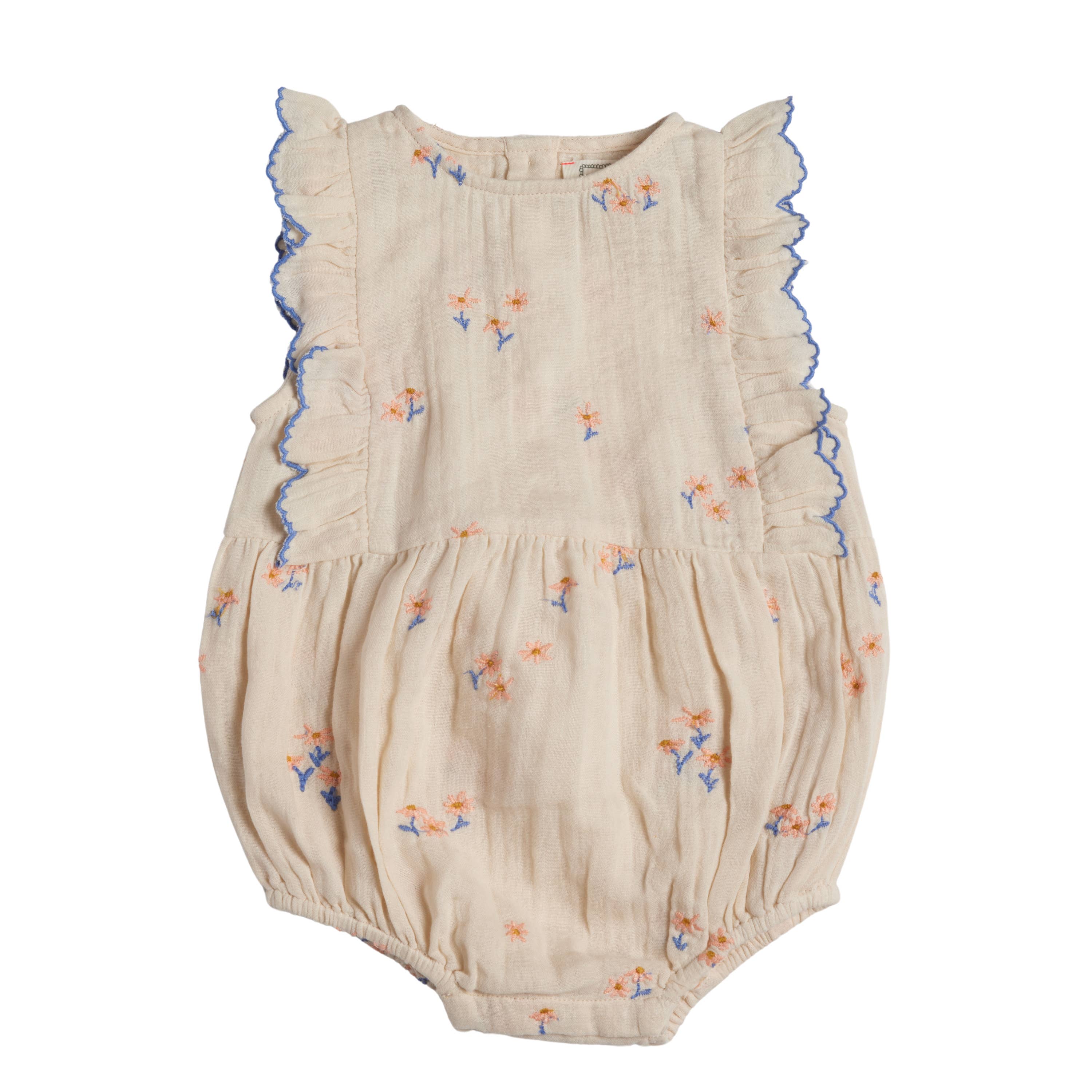 Bonheur du Jour - Wholesale Bodysuit (non-footed) – Baby - Marlette Romper - Ecru Pink