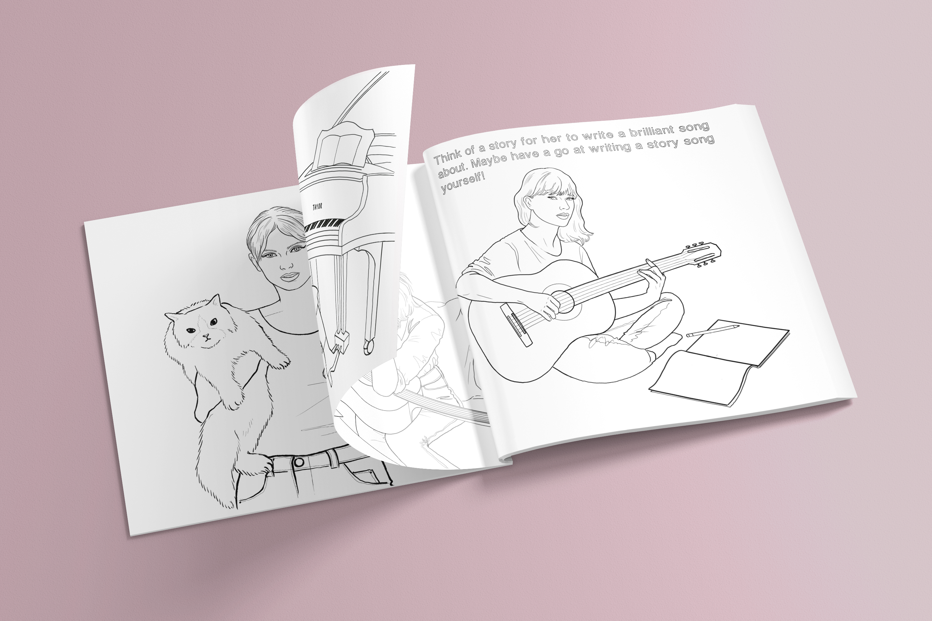 I Love Mel – wholesale Målarbok - Vuxen – Colour Me Swiftly - Inofficiell Taylor Swift Målarbok16