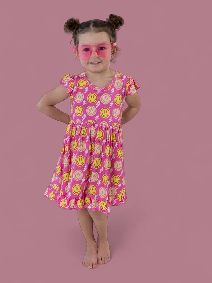 Dream Big Little Co. - Wholesale Dress - Kids - RADIANT SMILES DREAM RUFFLE DRESS5